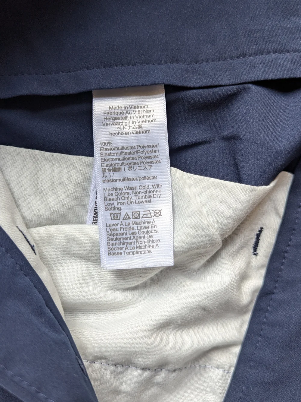 J. Crew Men’s Navy Flat-Front  Shorts Size 33